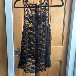 Elegant Black Lace Women’s Top